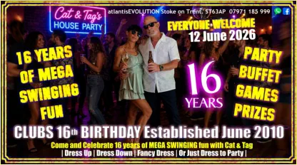 Swingers Club Stoke Fetish Club Stoke Greedy Girls Club Stoke BDSM Events Hot Wives Hotwives at atlantisEVOLUTION Stoke Staffordshire Midlands ST63AP 07971185999