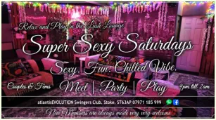 Swingers Club Stoke Fetish Club Stoke Greedy Girls Club Stoke BDSM Events Hot Wives Hotwives at atlantisEVOLUTION Stoke Staffordshire Midlands ST63AP 07971185999