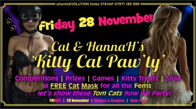 Swingers Club Stoke Fetish Club Stoke Greedy Girls Club Stoke BDSM Events Hot Wives Hotwives at atlantisEVOLUTION Stoke Staffordshire Midlands ST63AP 07971185999