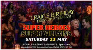 Swingers Club Stoke Fetish Club Stoke Greedy Girls Club Stoke BDSM Events Hot Wives Hotwives at atlantisEVOLUTION Stoke Staffordshire Midlands ST63AP 07971185999